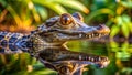 Cuviers Dwarf Caiman stay lake