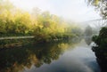 Cuyahoga Valley National Park in the Fall Morning Sun - OHIO Royalty Free Stock Photo