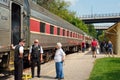 Cuyahoga Valley Scenic Railroad passenger train at station