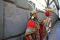 CUZCO,- man dressed as an Inca warrior in the Peruvian Andes in Cuzco Peru The Inca Empire was the largest empire in pre-