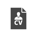 CV icon, CV resume icon