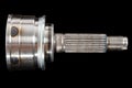 CV Joint, constant velocity joints. Part wheel of the car, isolated on black background, with clipping path