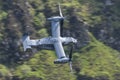 CV-22 Osprey flying through the Mach Loop