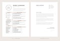 CV / resume and cover letter template - elegant stylish