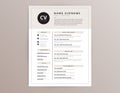 CV resume template - elegant stylish vector design