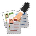 cv or resume related icons image