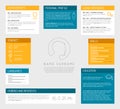 Cv / resume template dashboard Royalty Free Stock Photo