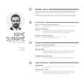 Cv / resume template Royalty Free Stock Photo