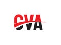CVA Letter Initial Logo Design Vector Illustration
