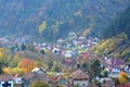 Cvartal Schei. Landscape of the city Brasov, Transylvania, Romania