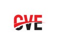 CVE Letter Initial Logo Design Vector Illustration Royalty Free Stock Photo