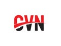 CVN Letter Initial Logo Design Vector Illustration Royalty Free Stock Photo