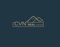 CVN Real Estate and Consultants Logo Design Vectors images. Luxury Real Estate Logo Design Royalty Free Stock Photo