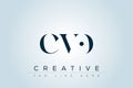CVO abstract letter logo Royalty Free Stock Photo