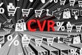 CVR concept blurred background 3d Royalty Free Stock Photo