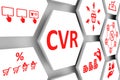 CVR concept cell background 3d Royalty Free Stock Photo