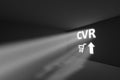 CVR rays volume light concept 3d Royalty Free Stock Photo