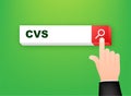 Cvs, great design for any purposes. Vector diagram.