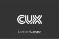 CVX Creative Unique Modern Letter Logo Design. Elegant Monogram Logo Design with Decorative Elements and Typography Royalty Free Stock Photo