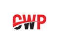 CWP Letter Initial Logo Design Vector Illustration Royalty Free Stock Photo