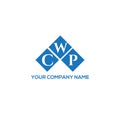 CWP letter logo design on white background.  CWP creative initials letter logo concept.  CWP letter design. CWP letter logo Royalty Free Stock Photo