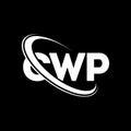 CWP logo. CWP letter. CWP letter logo design. Initials CWP logo linked with circle and uppercase monogram logo. CWP typography for Royalty Free Stock Photo