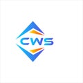 CWS abstract technology logo design on white background. CWS creative initials letter logo concept Royalty Free Stock Photo