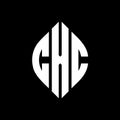 CXC circle letter logo design with circle and ellipse shape. CXC ellipse letters with typographic style. The three initials form a Royalty Free Stock Photo