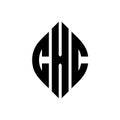 CXC circle letter logo design with circle and ellipse shape. CXC ellipse letters with typographic style. The three initials form a Royalty Free Stock Photo