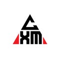 CXM triangle letter logo design with triangle shape. CXM triangle logo design monogram. CXM triangle vector logo template with red Royalty Free Stock Photo