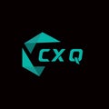CXQ creative minimalist letter logo. CXQ unique vector initials alphabet letter logo design Royalty Free Stock Photo