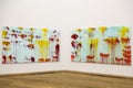 Cy Twombly paintings in Brandhorst museum in Munich