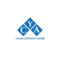 CYA letter logo design on white background. CYA creative initials letter logo concept. CYA letter design Royalty Free Stock Photo