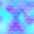 Cyan blue mermaid scale background. Cold gamma iridescent background. Fish scale pattern.