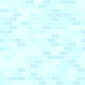 Cyan brick wall pattern. Seamless vector background Royalty Free Stock Photo