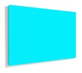 Cyan Canvas Wraps template for presentation layouts and design. 3D rendering