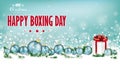 Cyan Christmas Header Snowflakes Baubles Gift Boxing Day