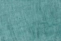 cyan color hessian sack cloth texture. Royalty Free Stock Photo