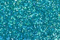Cyan glitter for texture or background. Royalty Free Stock Photo