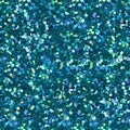 Cyan glitter for texture or background. Seamless square texture. Royalty Free Stock Photo