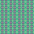 Cyan ocean isometric mosaic pattern