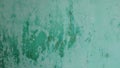 Cyan paint peel off scratch old concrete wall texture background