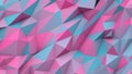 Cyan pink abstract triangles poly colors geometric shape background