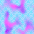 Cyan pink mermaid background. Cold gamma iridescent background.