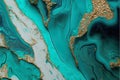 Cyan Serenity: AI Generated Abstract Texture Photography Featuring Cyan Intricate Pattern on Artificial Marble Royalty Free Stock Photo