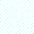 Cyan shamrock pattern. Seamless vector