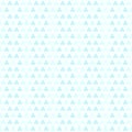 Cyan shamrock pattern. Seamless vector