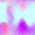 Cyan violet mermaid scale background. Vivid iridescent background. Fish scale pattern.
