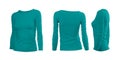 Cyan woman's T-shirt