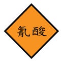 Cyanic acid stamp in chinese